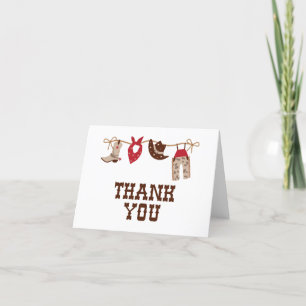 Rodeo Western Cowboy Baby Shower Tack Kort