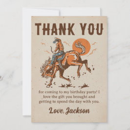 Rodeo Western Cowboy Birthday Tack för ditt kort