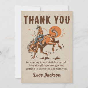 Rodeo Western Cowboy Birthday Tack för ditt kort