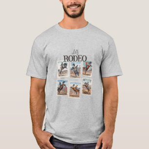 Rodeo Western Cowboy Häst Buckning T Shirt
