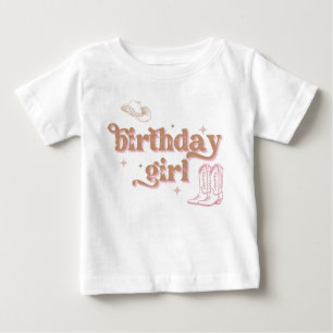 Rodeo Western Rosa Cowgirl Birthday T Shirt
