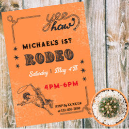 Rodeo Westernridning Cowboy Country Födelsedag Inbjudningar