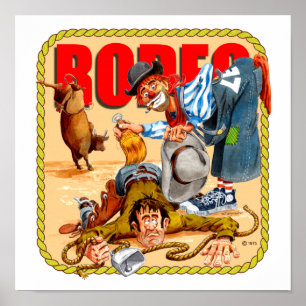 Rodeoclowntryck Poster
