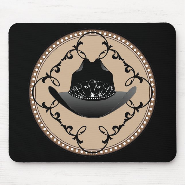 Rodeodrottning westerna Mousepad Musmatta (Framsidan)