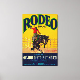 Rodeogrönsak LabelSalinas, CA Canvastryck