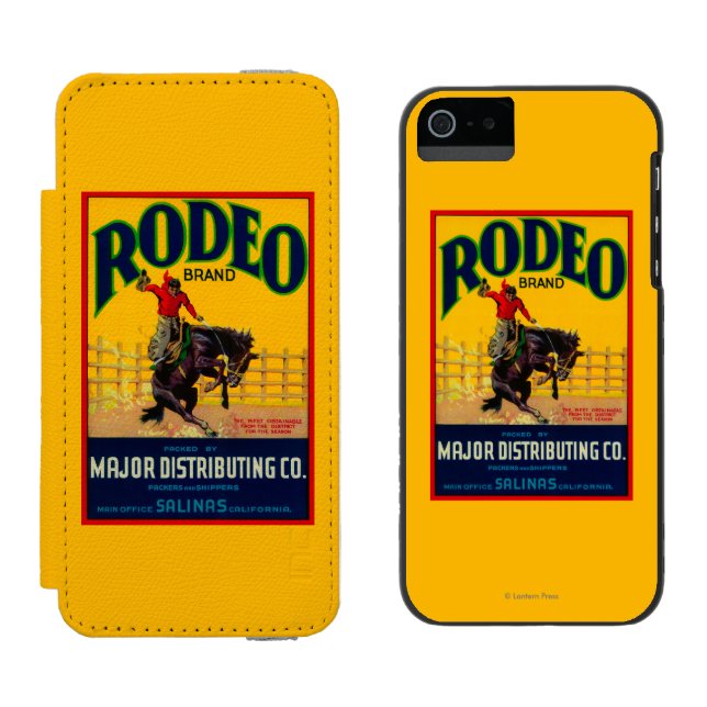Rodeogrönsak LabelSalinas, CA Incipio iPhone Wallet Skal (Sida vid Sida)