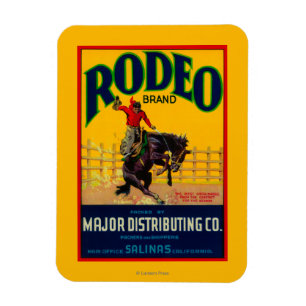 Rodeogrönsak LabelSalinas, CA Magnet