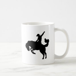 Rodeoryttare till häst kaffemugg