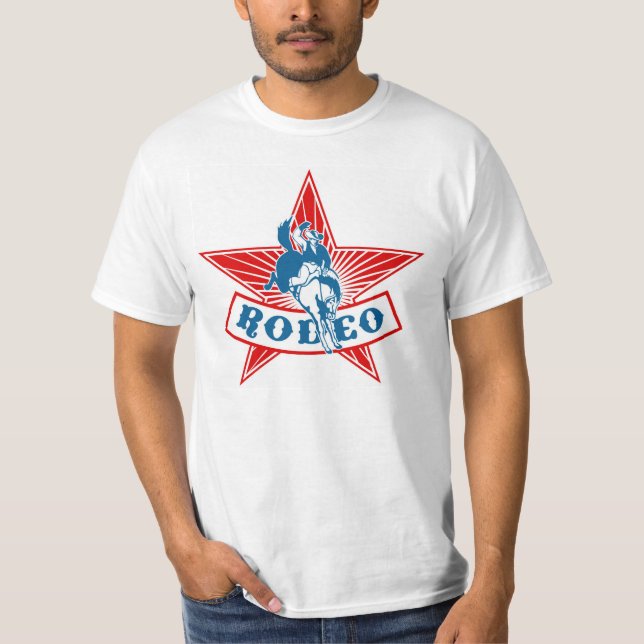 Rodeostjärnacowboyen värderar T-tröja Tee Shirt (Framsida)