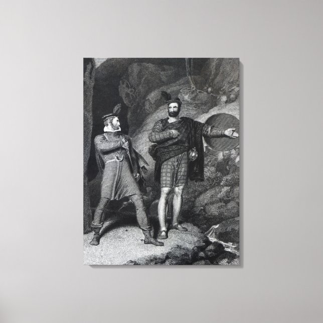 Roderick Dhu och Clansman Canvastryck (Framsida)