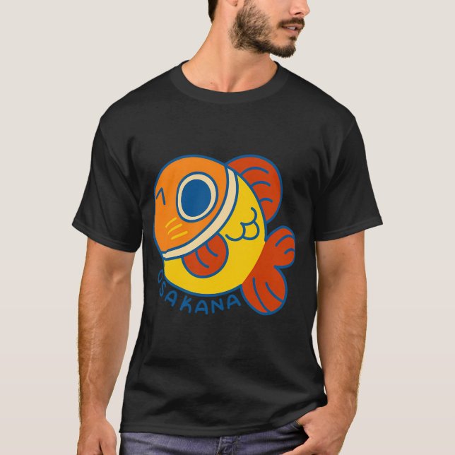 rödfärgad fisk t shirt (Framsida)