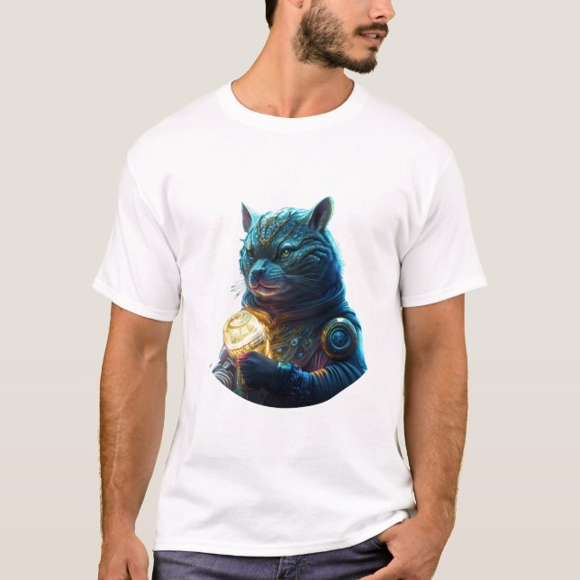 Rödfärgad Gult och Grönt, ramutformning T Shirt (Framsida)