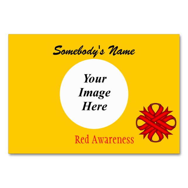 Rödfärgad Klöver-menyfliksmall Bordsnummer (Framsidan)