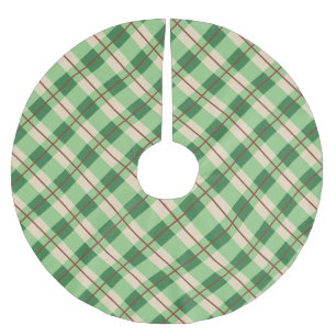 Rödfärgad och kontrollerad Grönt Julgransmatta Borstad Polyester