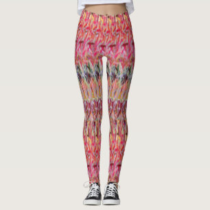 Rödfärgad skuggning leggings