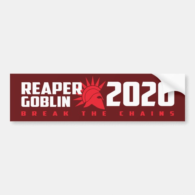 Rödfärgad Stigning/Goblin 2020-stötdetikett Bildekal (Framsidan)