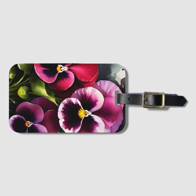 Rödfärgsfärgning av söt maronvecd bagagebricka (Framsida horisontal)