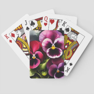 Rödfärgsfärgning av söt maronvecd casinokort
