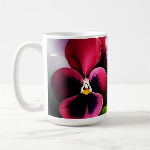 Rödfärgsfärgning av söt maronvecd kaffemugg