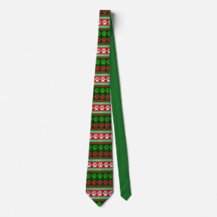 Rödfärgspapperet mönster helgdag necktie slips