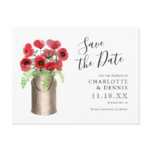 Rödfärgspopior mjölk-bucket spara datumet