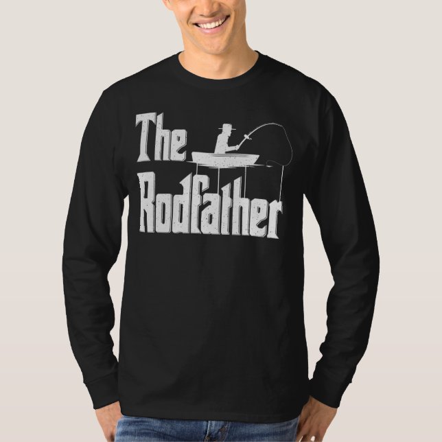 Rodfather Fishing Pappa T Shirt (Framsida)