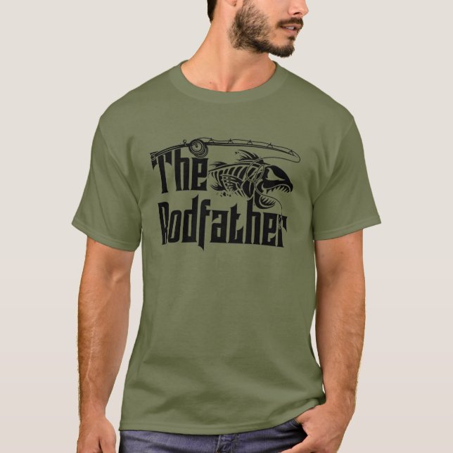 Rodfather Fishing T Shirt (Framsida)