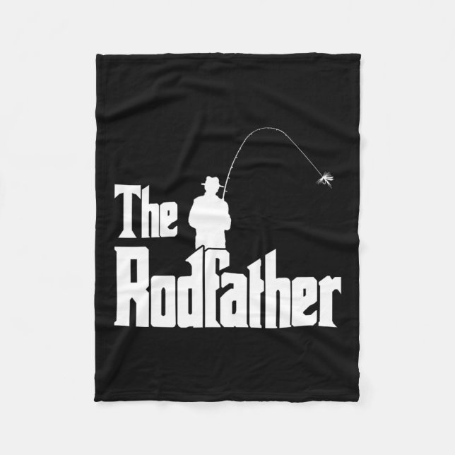Rodfather Funny Fisherman T Shirt Sea Fleecefilt (Framsidan)
