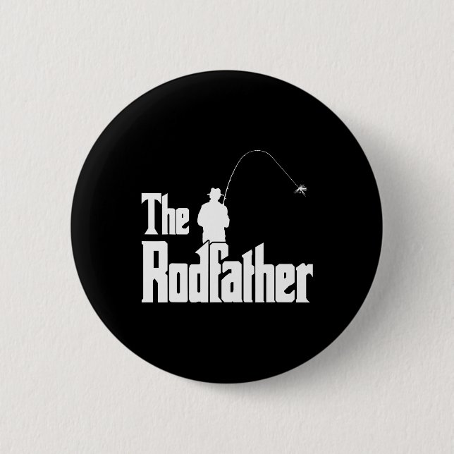 Rodfather Funny Fisherman T Shirt Sea Knapp (Framsida)