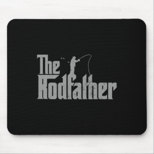 Rodfather Funny Fishing Älskare Rod Fish Pappa Fis Musmatta