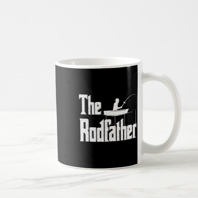 Rodfather Funny Fishing Pappa Gift Kaffemugg (Höger)