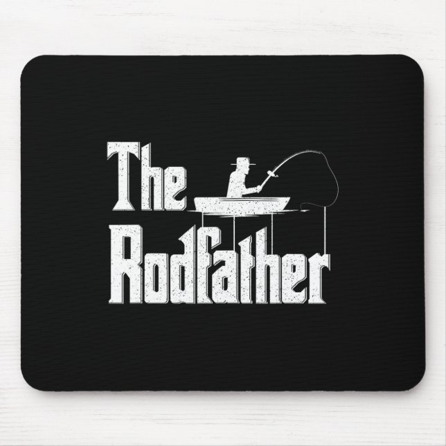 Rodfather Funny Fishing Pappa Gift Musmatta (Framsidan)