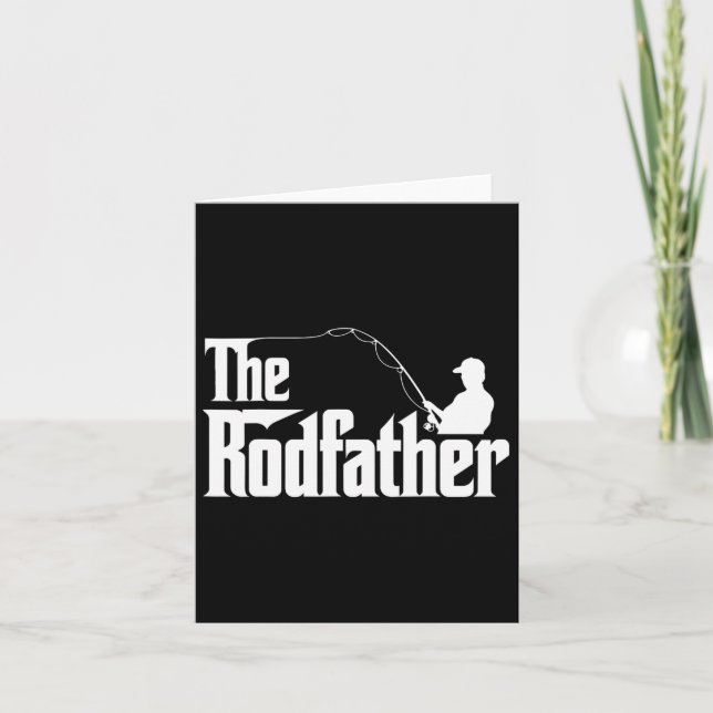 Rodfather Funny Fishing Pappa Humor Kort (Framsida)