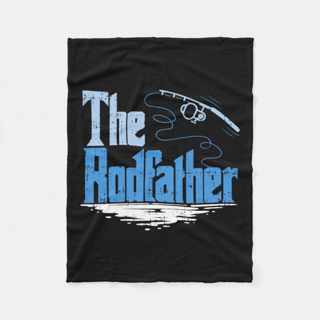 Rodfather Funny Fishing Parody Fleecefilt (Framsidan)