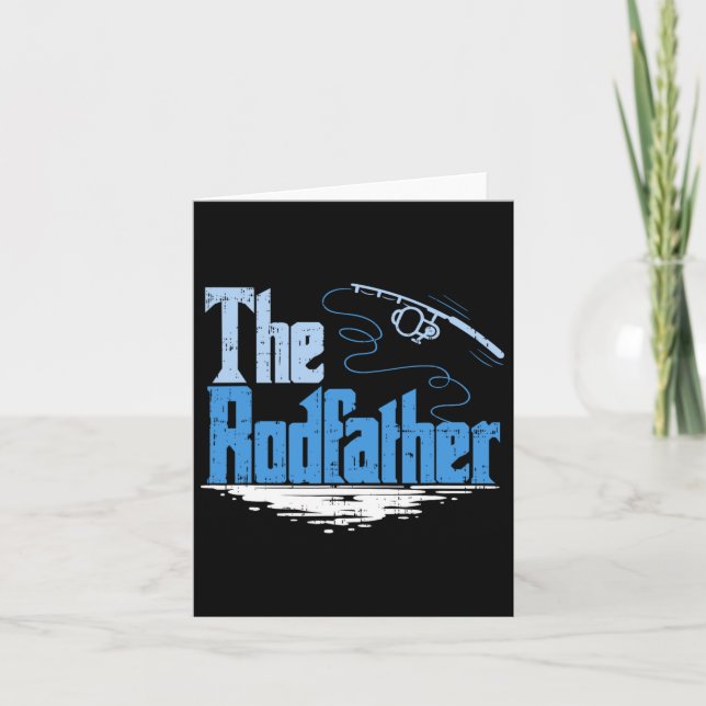 Rodfather Funny Fishing Parody Kort (Framsida)