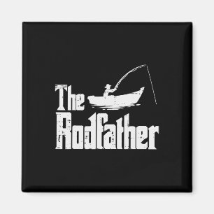 Rodfather Roligt Fishing Fars dag Movie Pun Da Magnet