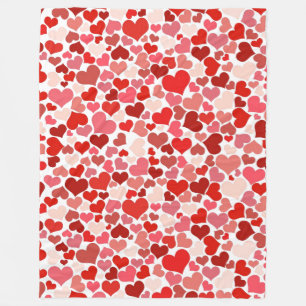 Rödfilt för valentines day rosa fleecefilt