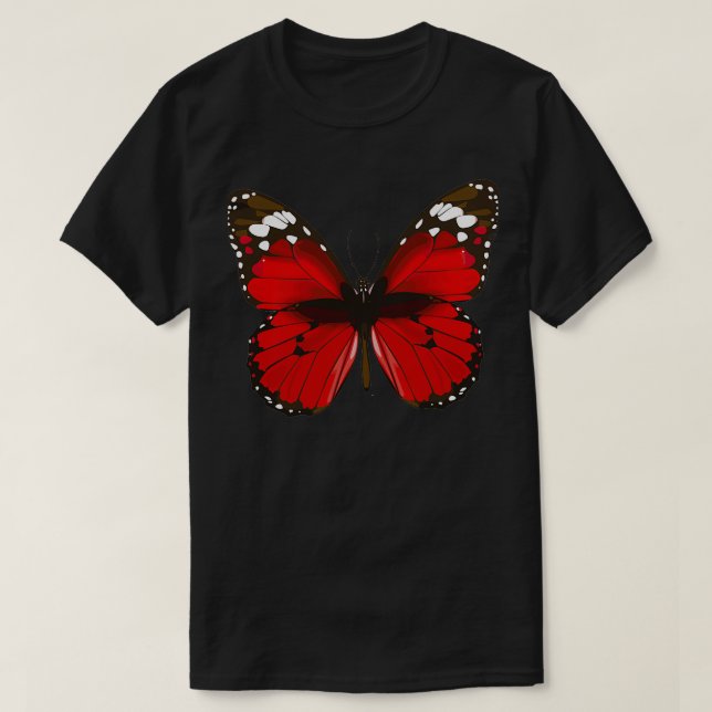 Rödfjäril 1 t shirt (Design framsida)