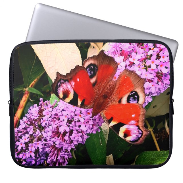Rödfjäril Laptop Fodral (Framsidan)