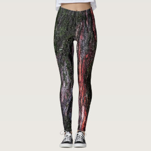 Rödfläckar av lövträ, rödsvart träd leggings