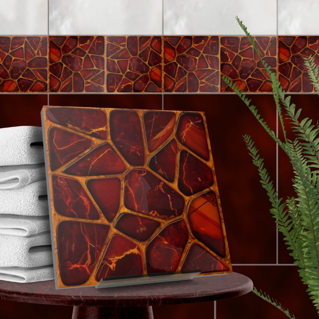 Rödfläckstenar, mosaik kakelplatta (Skapare uppladdad)