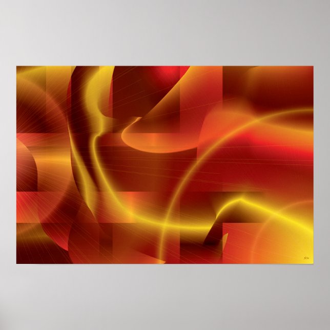 RödGold-teckning Poster (Framsidan)