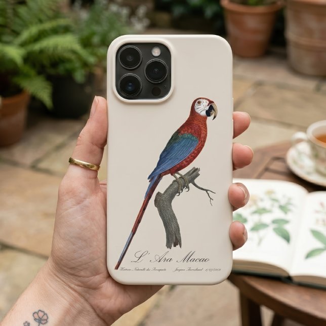 Rödgrön ara, Ara chloropterus (Red-and-green Macaw, Ara chloropterus. iPhone Case)