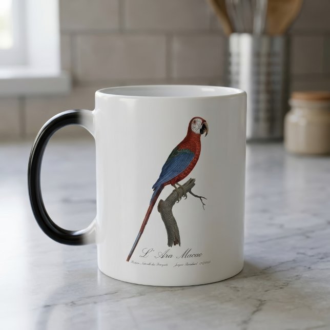 Rödgrön ara, Ara chloropterus Magisk Mugg (Red-and-green Macaw, Ara chloropterus. Color Morph Mug)