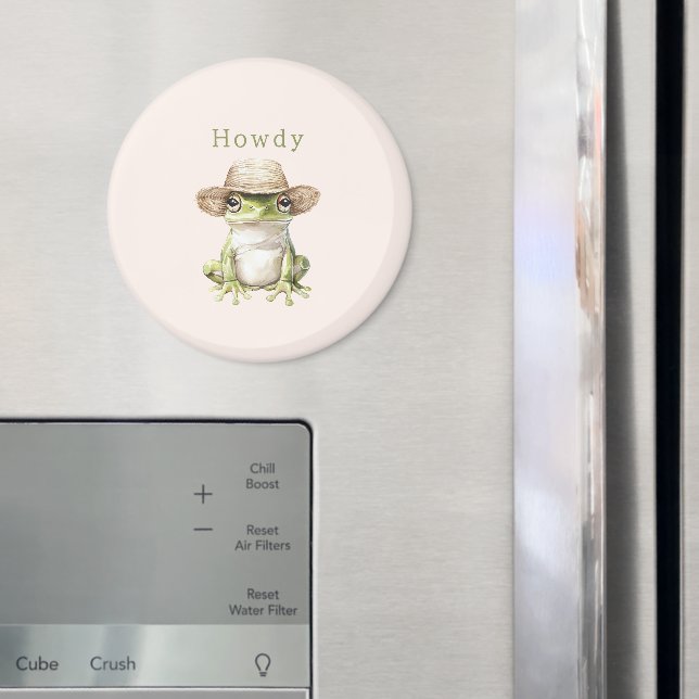 Rödgrön groda med hatt magnet (In Situ (Fridge))