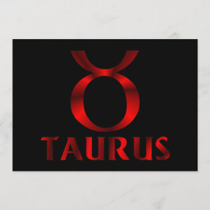 Rödguidad horoscope-symbol inbjudningar