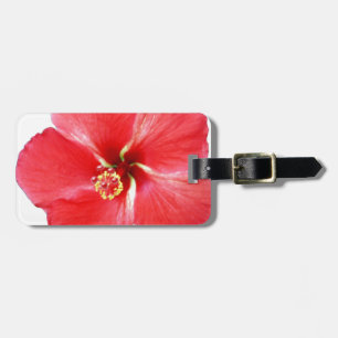 Rödhaj Hibiscus Flower Bagagebricka