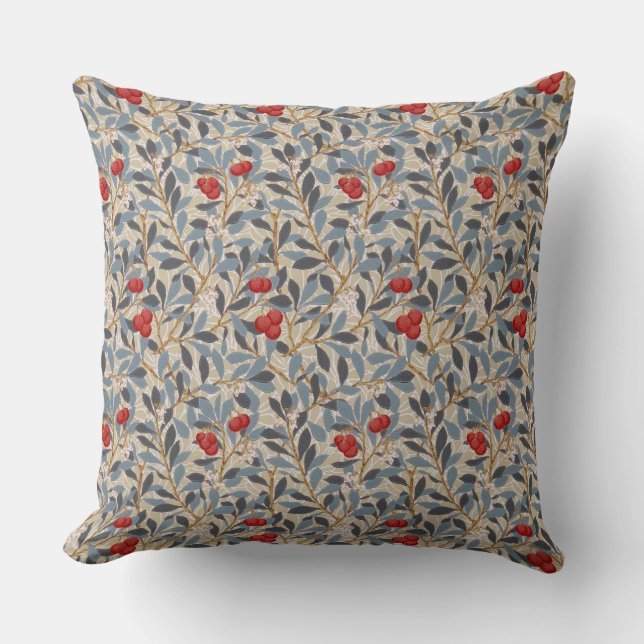Rödhällsbuske, William Morris Kudde (Framsida)