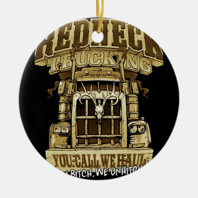 Rödhalshuggare Julgransprydnad Keramik (Framsidan)