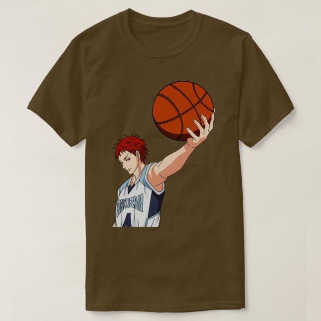 Rödhårig Basketball-spelare T Shirt (Design framsida)